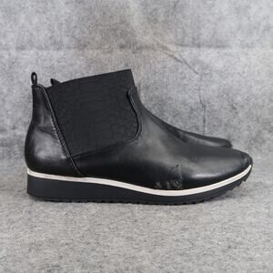 Metaphor Shoes Womens 9 Ankle Boots Fashion Chelsea Pull On Wedge Black Classic